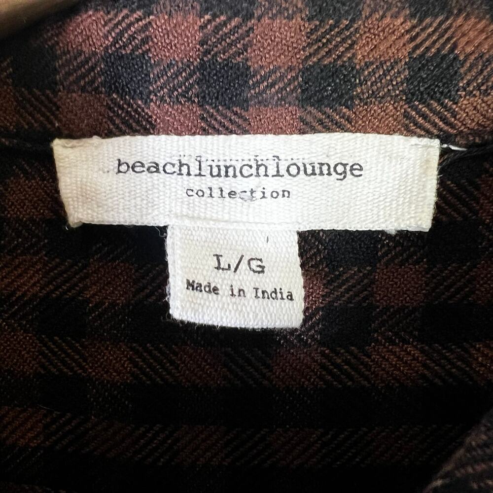 Beachlunchlounge Plaid Patchwork Button Shirt Wom… - image 5